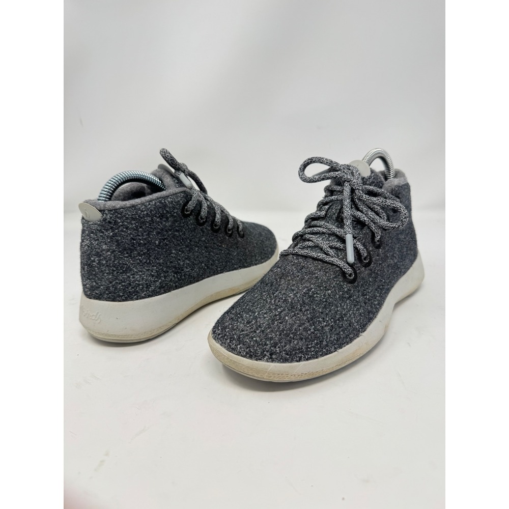 Allbirds Wool Runner-up Mizzle Grey Mid Top Sneakers Womens 7 WRUM1W7